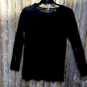 NWOT Black Tunic Top, Long Sleeve, Juniors M